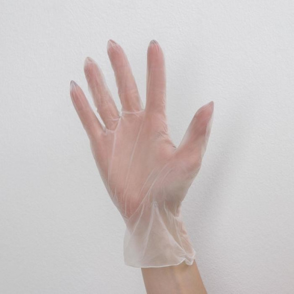 Перчатки хозяйственные виниловые Eco, размер XL, смотровые нестерильные, цена за 1 шт, цвет прозрачный