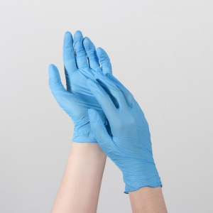 Перчатки нитриловые Malibri «Универсальные», размер XL, 100 шт/уп, цвет голубой Перчатки нитриловые Malibri «Универсальные», размер XL, 100 шт/уп, цвет голубой