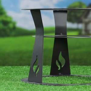 Подставка под садж "Огонек" плазменная резка, диаметр кольца 27 см Подставка под садж "Огонек" плазменная резка, диаметр кольца 27 см