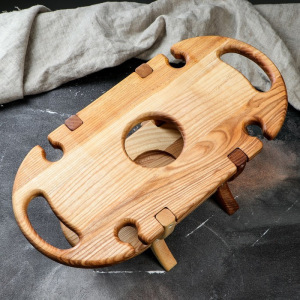 Подставка с блюдом для вина и закусок "Винница", 50х25 см Подставка с блюдом для вина и закусок "Винница", 50х25 см