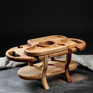 Подставка с блюдом для вина и закусок "Винница", 50х25 см Подставка с блюдом для вина и закусок "Винница", 50х25 см