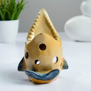 Подсвечник керамический "Осетр" 12*12*16 см Подсвечник керамический "Осетр" 12*12*16 см