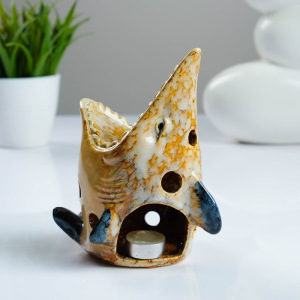 Подсвечник керамический "Осетр" 12*12*16 см Подсвечник керамический "Осетр" 12*12*16 см