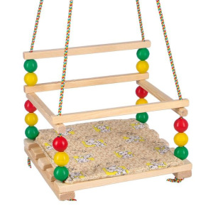 Подвесное кресло для игровой площадки с мягкой сидушкой, "Ветерок", сиденье 34х28 см Подвесное кресло для игровой площадки с мягкой сидушкой, "Ветерок", сиденье 34х28 см