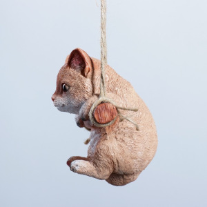 Подвесной декор "Котенок", 10х10х15см рыжий Подвесной декор "Котенок", 10х10х15см рыжий