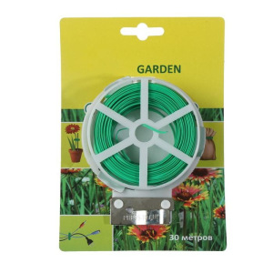 Проволока подвязочная, 30 м, зелёная Проволока подвязочная, 30 м, зелёная