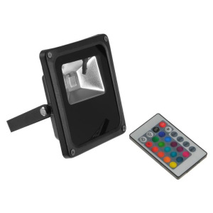 Прожектор светодиодный 10W, COB LED, с пультом, IP66, 220 В, RGB Прожектор светодиодный 10W, COB LED, с пультом, IP66, 220 В, RGB