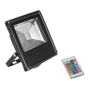 Прожектор светодиодный 20W, COB LED, с пультом, IP66, 220 В, RGB Прожектор светодиодный 20W, COB LED, с пультом, IP66, 220 В, RGB