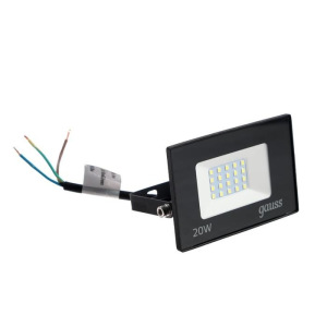 Прожектор светодиодный Gauss Elementary, 20 Вт, IP65, 6500 К, 1320 Лм, холодный белый Прожектор светодиодный Gauss Elementary, 20 Вт, IP65, 6500 К, 1320 Лм, холодный белый