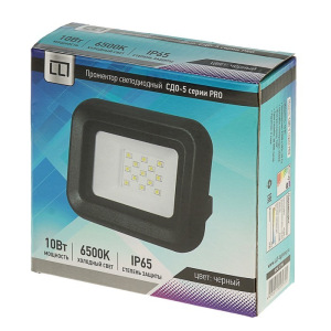 Прожектор светодиодный LLT СДО-5 PRO, 10 Вт, 230 В, 6500 К, 950 Лм, IP65 Прожектор светодиодный LLT СДО-5 PRO, 10 Вт, 230 В, 6500 К, 950 Лм, IP65