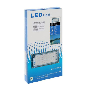 Прожектор светодиодный модульный Luazon Lighting M-01B 50Вт, IP65, 4500Лм, 6500К,220В Черный Прожектор светодиодный модульный Luazon Lighting M-01B 50Вт, IP65, 4500Лм, 6500К,220В Черный