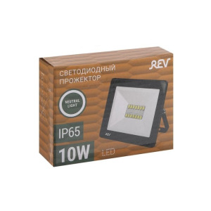 Прожектор светодиодный REV, 10 Вт, 4000 К, 800 Лм, IP65 Прожектор светодиодный REV, 10 Вт, 4000 К, 800 Лм, IP65