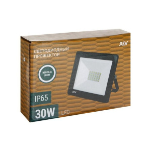 Прожектор светодиодный REV, 30 Вт, 4000 К, 2400 Лм, IP65 Прожектор светодиодный REV, 30 Вт, 4000 К, 2400 Лм, IP65