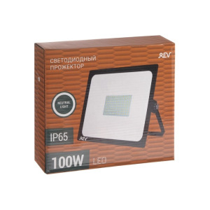 Прожектор светодиодный REV Ultra Slim, 100 Вт, 4000 К, 8000 Лм, IP65 Прожектор светодиодный REV Ultra Slim, 100 Вт, 4000 К, 8000 Лм, IP65