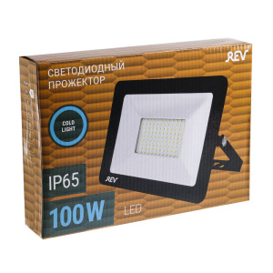 Прожектор светодиодный REV Ultra Slim, 100 Вт, 6500 К, 8000 Лм, IP65 Прожектор светодиодный REV Ultra Slim, 100 Вт, 6500 К, 8000 Лм, IP65