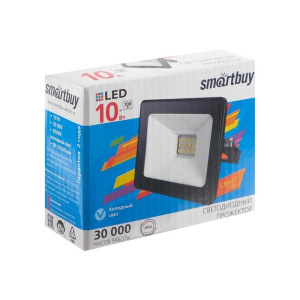 Прожектор светодиодный Smartbuy FL SMD LIGHT, 10 Вт, 6500 К, 550-800Лм, IP65, холодный белый Прожектор светодиодный Smartbuy FL SMD LIGHT, 10 Вт, 6500 К, 550-800Лм, IP65, холодный белый