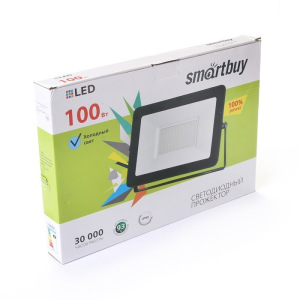 Прожектор светодиодный Smartbuy iPad style, 100 Вт, 6500 К, 8000 Лм, IP65, холодный белый Прожектор светодиодный Smartbuy iPad style, 100 Вт, 6500 К, 8000 Лм, IP65, холодный белый
