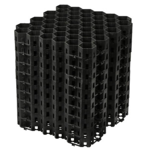 Решётка газонная, 40 × 40 × 3,5 см, чёрная Решётка газонная, 40 × 40 × 3,5 см, чёрная