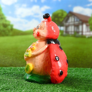 Садовая фигура "Божья коровка" красная 30см Садовая фигура "Божья коровка" красная 30см
