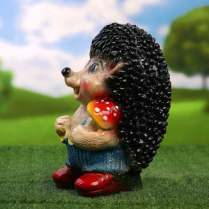 Садовая фигура "Ежик большой с грибом" 32см Садовая фигура "Ежик большой с грибом" 32см