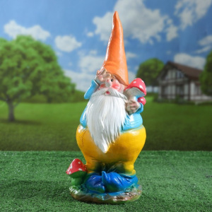 Садовая фигура "Гном с грибом" 44х16х16см МИКС Садовая фигура "Гном с грибом" 44х16х16см МИКС