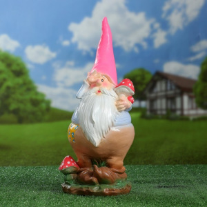 Садовая фигура "Гном с грибом" 44х16х16см МИКС Садовая фигура "Гном с грибом" 44х16х16см МИКС