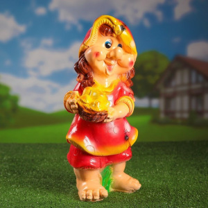 Садовая фигура "Корзинка с грибами" 23х22х50см МИКС Садовая фигура "Корзинка с грибами" 23х22х50см МИКС