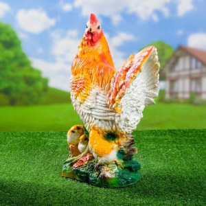Садовая фигура "Курица" 27*16*42 см F01212 Садовая фигура "Курица" 27*16*42 см F01212