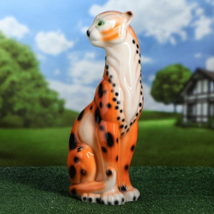 Садовая фигура "Леопард" глянец, 51 см Садовая фигура "Леопард" глянец, 51 см