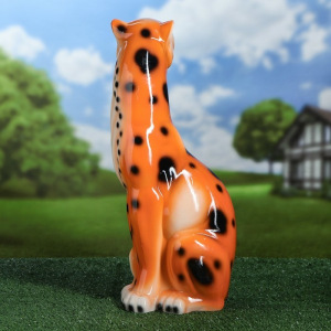 Садовая фигура "Леопард" глянец, 51 см Садовая фигура "Леопард" глянец, 51 см