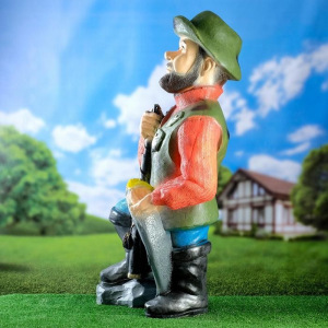 Садовая фигура "Рыбак Кузьмич" 88х43х28см Садовая фигура "Рыбак Кузьмич" 88х43х28см