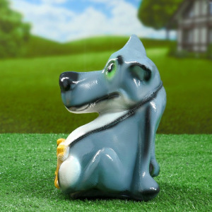 Садовая фигура "Волк" малый 21х15 Садовая фигура "Волк" малый 21х15