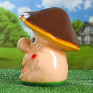 Садовая фигура "Живой гриб", разноцветный, 35 см Садовая фигура "Живой гриб", разноцветный, 35 см