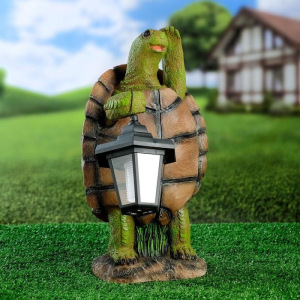 Садовый фонарь "Черепаха с фонарем" 20х18х37см Садовый фонарь "Черепаха с фонарем" 20х18х37см