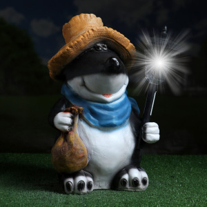 Садовый фонарь "Крот с фонарем" 42см Садовый фонарь "Крот с фонарем" 42см