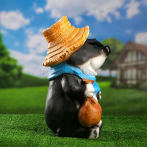 Садовый фонарь "Крот с фонарем" 42см Садовый фонарь "Крот с фонарем" 42см