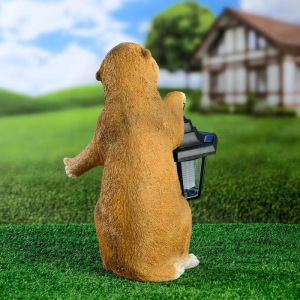 Садовый фонарь "Суслик с фонариком" 15х15х36см Садовый фонарь "Суслик с фонариком" 15х15х36см