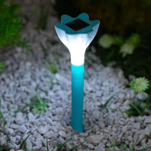 Садовый светильник на солнечной батарее Uniel Blue crocus, серия Classic Садовый светильник на солнечной батарее Uniel Blue crocus, серия Classic