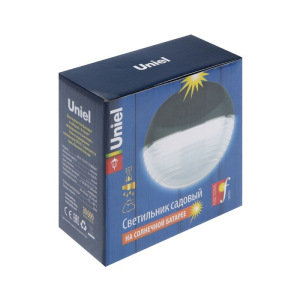 Садовый светильник на солнечной батарее Uniel USL-F-151/PТ110 BRIGHT, 2 LED, IP44 Садовый светильник на солнечной батарее Uniel USL-F-151/PТ110 BRIGHT, 2 LED, IP44
