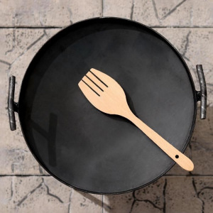 Садж сковорода с ручками, 30 см, лопатка в комплекте Садж сковорода с ручками, 30 см, лопатка в комплекте