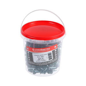 Саморез 4,8х35 кровельный, зеленый мох, RAL 6005, уп. 250 шт Саморез 4,8х35 кровельный, зеленый мох, RAL 6005, уп. 250 шт