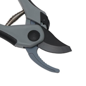 Секатор контактный, 8.2" (21 см), с упорной пружиной и фиксатором, пластиковые ручки Секатор контактный, 8.2" (21 см), с упорной пружиной и фиксатором, пластиковые ручки