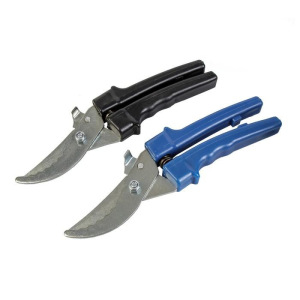 Секатор плоскостной НУ, 9" (23 см), покрытие блестящий цинк, пластиковые ручки Секатор плоскостной НУ, 9" (23 см), покрытие блестящий цинк, пластиковые ручки