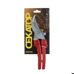 Секатор плоскостной НУ, 9" (23 см), покрытие блестящий цинк, пластиковые ручки Секатор плоскостной НУ, 9" (23 см), покрытие блестящий цинк, пластиковые ручки