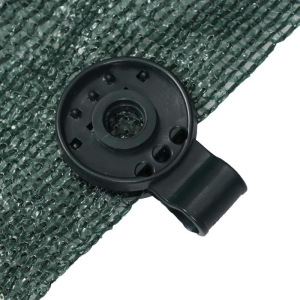 Сетка фасадная затеняющая, 2 × 10 м, плотность 80 г/м², зелёная, с клипсами Сетка фасадная затеняющая, 2 × 10 м, плотность 80 г/м², зелёная, с клипсами