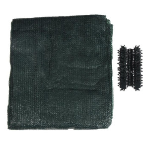 Сетка фасадная затеняющая, 3 × 5 м, плотность 55 г/м², зелёная, с клипсами Сетка фасадная затеняющая, 3 × 5 м, плотность 55 г/м², зелёная, с клипсами