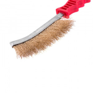 Щетка металлическая Matrix 74827, латунированная витая проволока d=0.3 мм, пластиковая ручка 50487 Щетка металлическая Matrix 74827, латунированная витая проволока d=0.3 мм, пластиковая ручка 50487