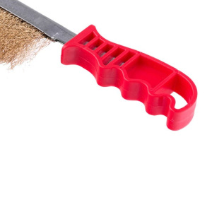 Щетка металлическая Matrix 74827, латунированная витая проволока d=0.3 мм, пластиковая ручка 50487 Щетка металлическая Matrix 74827, латунированная витая проволока d=0.3 мм, пластиковая ручка 50487