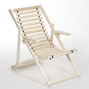 Шезлонг гибкий с подлокотниками, ЛИПА 65х103х15 см Шезлонг гибкий с подлокотниками, ЛИПА 65х103х15 см