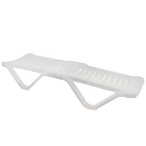 Шезлонг, размер 192 х 62 х 32, цвет белый Шезлонг, размер 192 х 62 х 32, цвет белый